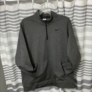 Nike Gray Quarter-Zip Pullover